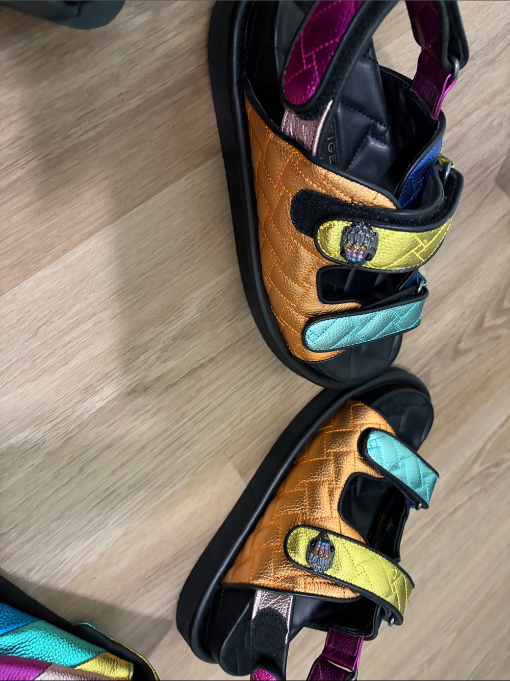 Kurt Geiger Rainbow Metallic Strap Sandals - Multicolor - Picture 4 of 5